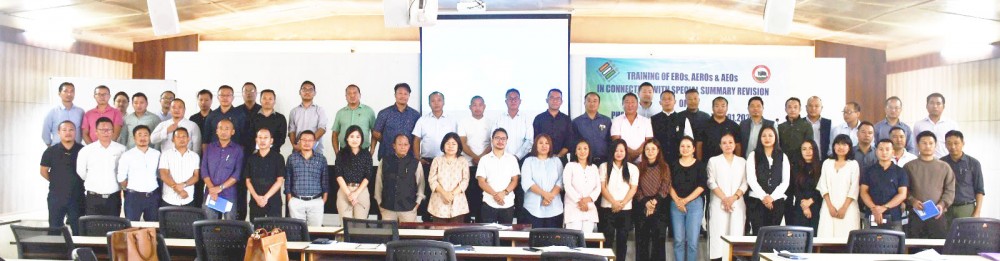 Participants and officials during the training held in connection with Special Summary Revision of Photo Electoral Rolls w.r.t 01.012024 as the qualifying date.